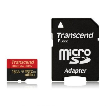 Transcend Ultimate MicroSDHC 16GB UHS-I U1 C10 + SD Adapter TS16GUSDHC10U1