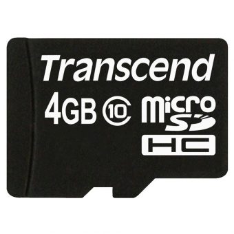 Transcend MicroSDHC 4GB C10 TS4GUSDC10