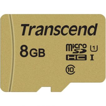 Transcend 500s MicroSDHC 8GB UHS-I U1 C10 TS8GUSD500S - Image 2