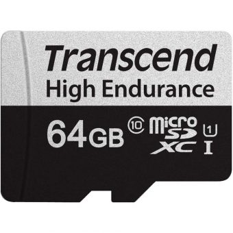 Transcend 350V MicroSDXC 64GB UHS-I U1 C10 TS64GUSD350V