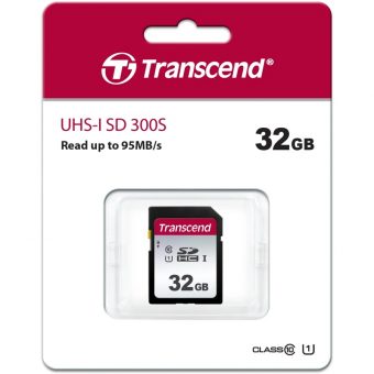 Transcend 300S SDHC 32GB UHS-I U1 C10 TS32GSDC300S