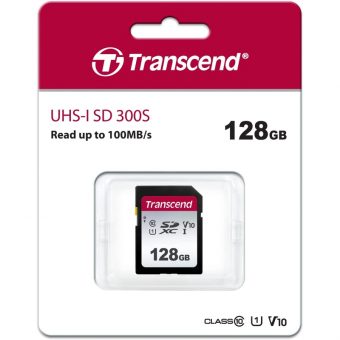 Transcend 300S SDXC 128GB UHS-I U1 V10 C10 TS128GSDC300S