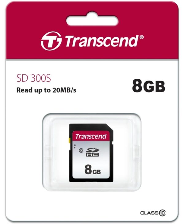Transcend 300S SDHC 8GB C10 TS8GSDC300S