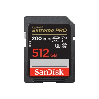 SanDisk Extreme Pro SDXC 512GB UHS-I U3 V30 Class 10 SDSDXXD-512G-GN4IN