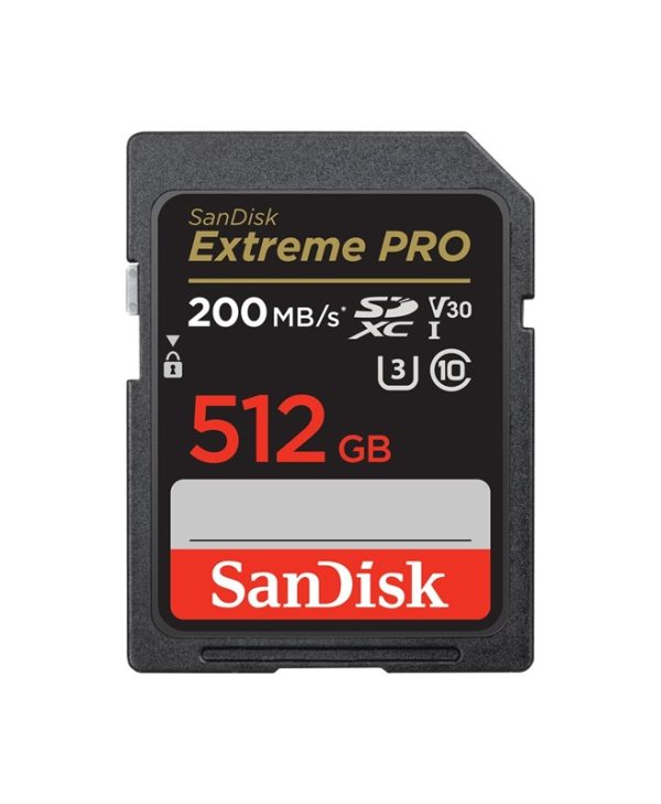 SanDisk Extreme Pro SDXC 512GB UHS-I U3 V30 Class 10 SDSDXXD-512G-GN4IN