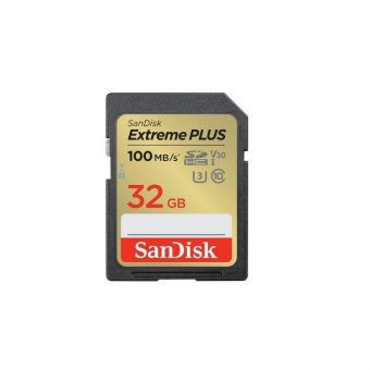 SanDisk Extreme Plus SDHC 32GB UHS-I U3 V30 Class 10 SDSDXWT-032G-GNCIN