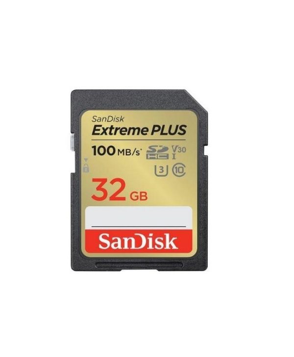 SanDisk Extreme Plus SDHC 32GB UHS-I U3 V30 Class 10 SDSDXWT-032G-GNCIN
