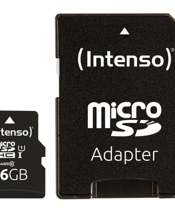 Intenso Performance microSDHC 16GB UHS-I U1 Class10 + SD Adapter 3424470