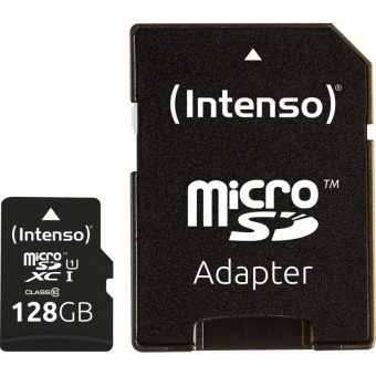 Intenso Performance microSDXC 128GB UHS-I U1 Class10 + SD Adapter 3424491