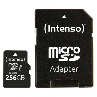 Intenso Performance microSDXC 256GB UHS-I U1 Class10 + SD Adapter 3424492
