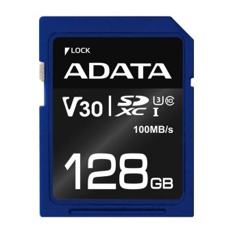 ADATA Premier Pro SDXC 128GB UHS-I U3 V30 Class10 ASDX128GUI3V30S-R