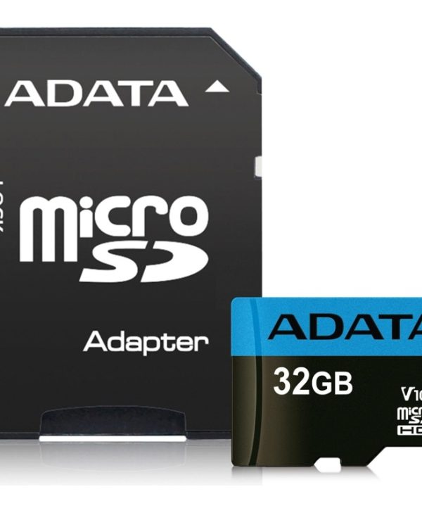 ADATA Premier microSDHC 32GB UHS-I U1 A1 V10 Class10 + SD Adapter AUSDH32GUICL10A1-RA1