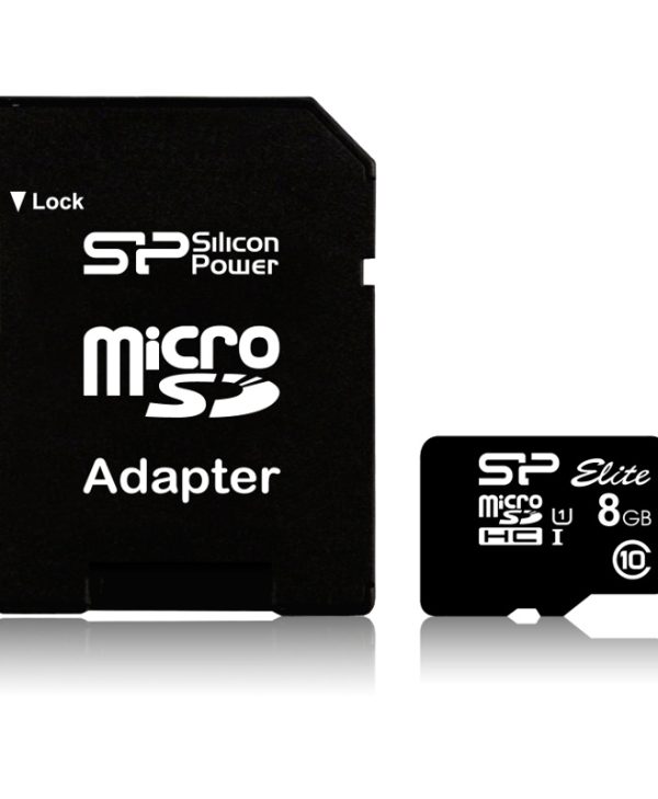 Silicon Power Elite microSDHC 8GB UHS-I U1 Class10 SP008GBSTHBU1V10SP