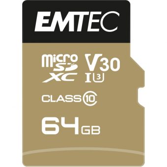 Emtec SpeedIN Pro microSDXC 64GB UHS-I U3 A1 V30 Class10 + SD Adapter ECMSDM64GXC10SP