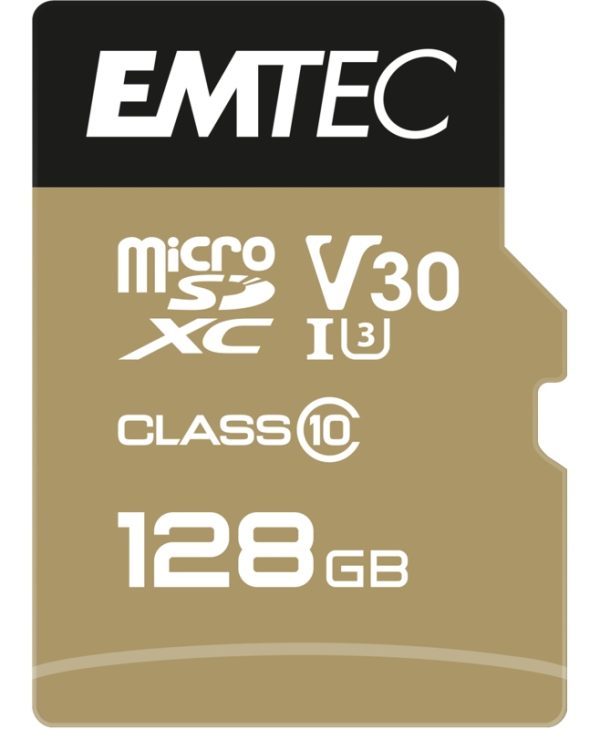 Emtec SpeedIN Pro microSDXC 128GB UHS-I U3 A1 V30 Class10 + SD Adapter ECMSDM128GXC10SP