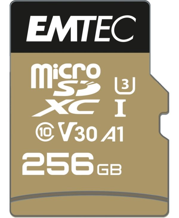 Emtec SpeedIN Pro microSDXC 256GB UHS-I U3 A1 V30 Class10 + SD Adapter ECMSDM256GXC10SP
