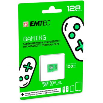 Emtec Gaming microSDXC 128GB UHS-I U3 A1 V30 Class10 Green ECMSDM128GXCU3G - Image 2