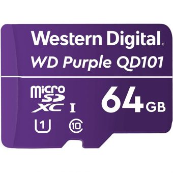 Western Digital Purple QD101 microSDXC 64GB UHS-I U1 Class10 WDD064G1P0C