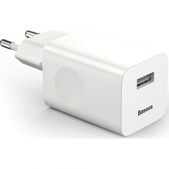 Baseus Charger 24W USB-A White CCALL-BX02