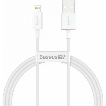 Baseus Superior Series Charging Data Cable USB-A Male To Lightning 1m White CALYS-A02