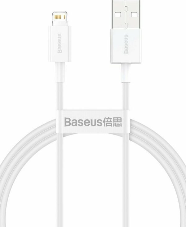 Baseus Superior Series Charging Data Cable USB-A Male To Lightning 1m White CALYS-A02