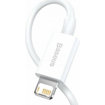 Baseus Superior Series Charging Data Cable USB-A Male To Lightning 1m White CALYS-A02 - Image 3