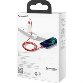 Baseus Superior Series Charging Data Cable USB-A Male To Lightning 1m Red CALYS-A09 - Image 4