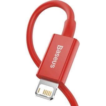 Baseus Superior Series Charging Data Cable USB-A Male To Lightning 1m Red CALYS-A09 - Image 6