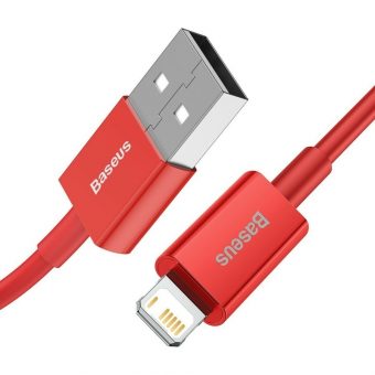 Baseus Superior Series Charging Data Cable USB-A Male To Lightning 1m Red CALYS-A09 - Image 7
