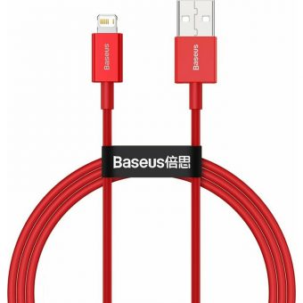 Baseus Superior Series Charging Data Cable USB-A Male To Lightning 1m Red CALYS-A09 - Image 8