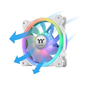 Thermaltake SWAFAN 14 RGB 14cm Case Fan White 3-Pack CL-F146-PL14SW-A - Image 3