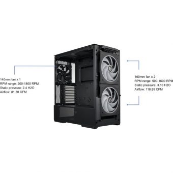 Lian Li LANCOOL 216 RGB Midi Tower Tempered Glass Black LANCOOL216R-X - Image 11