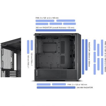 Lian Li LANCOOL 216 Midi Tower Tempered Glass Black LANCOOL216-X - Image 10