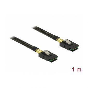 DeLock Cable Mini SAS SFF - 8087 M/M 1m Black 83073