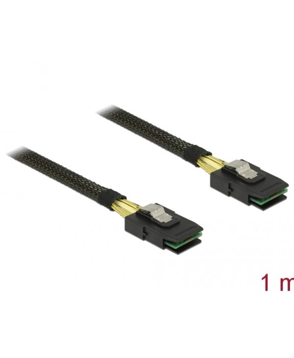 DeLock Cable Mini SAS SFF - 8087 M/M 1m Black 83073