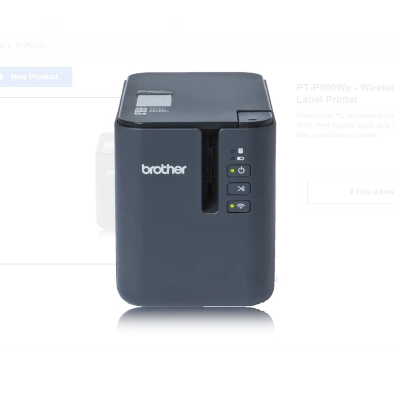 1 Brother PT-P900Wc Label Wireless Printer PTP900WCZG1 - Image 1