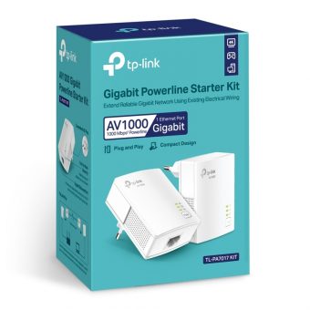TP-Link AV1000 Gigabit Powerline Starter Kit TL-PA7019P KIT V1