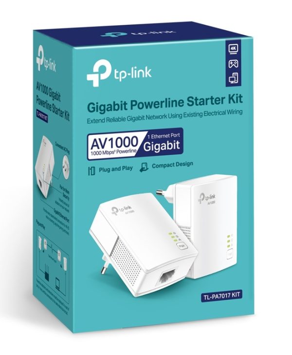 TP-Link AV1000 Gigabit Powerline Starter Kit TL-PA7019P KIT V1