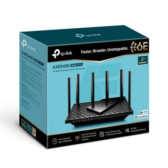 TP-Link AX5400 Wi-Fi 6E OneMesh Wireless Gigabit Router Black Archer AXE75 - Image 4