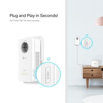 TP-Link AV1300 Gigabit Wi-Fi 5 Powerline Kit TL-WPA1300P kit - Image 5