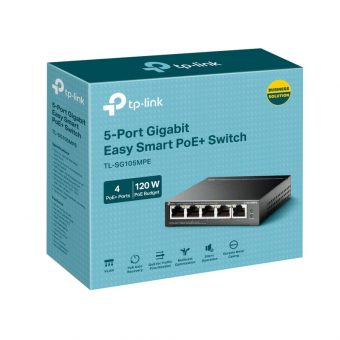 TP-Link 5-Port Gigabit Easy PoE+ Smart Desktop Switch TL-SG105MPE V1.60 - Image 3