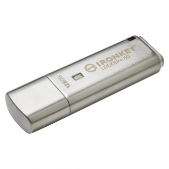 Kingston IronKey Locker 50 128GB USB-A 3.2 Secure Silver IKVP50/128GB - Image 2