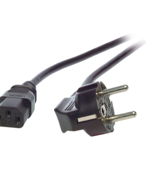 EFB Power Cable Schuko 90° - C13 180° Black 3m EK504.3V2