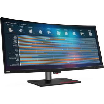 Lenovo ThinkVision P40w-20 39.7" UWUHD IPS 75Hz Curved Monitor Black 62C1GAT6EU - Image 2