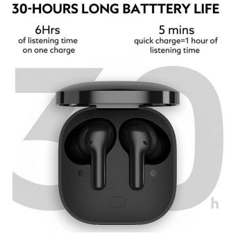 QCY T13 Touch Control 4 Microphones ENC Wireless Earphones Black 6957141407882 - Image 3