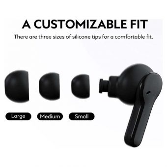 QCY T13 Touch Control 4 Microphones ENC Wireless Earphones Black 6957141407882 - Image 5