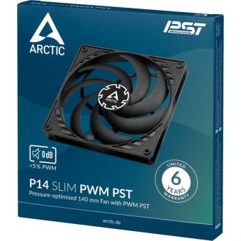 Arctic P14 PWM PST Slim 14cm Pressure Optimized 4-Pin Case Fan ACFAN00268A - Image 5