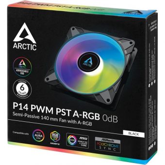 Arctic P14 PWM 14cm ARGB Fan Black ACFAN00239A - Image 4