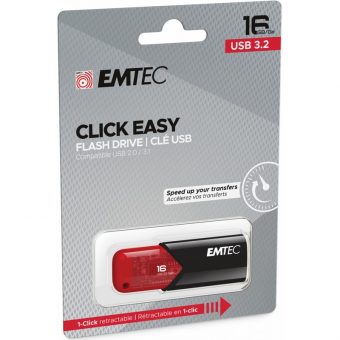 Emtec B110 Click Easy 3.2 16GB USB-A Red ECMMD16GB113 - Image 3