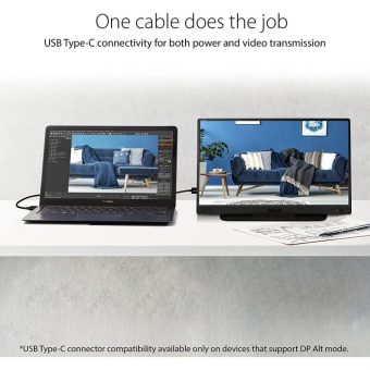Asus ZenScreen MB166C 15.6" FHD IPS 6-bit Ultra-slim Portable Monitor Black 90LM07D3-B01170 - Image 8